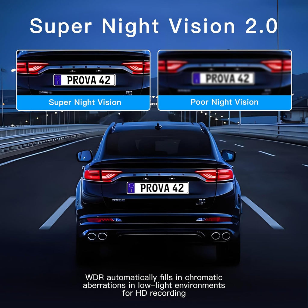 4 Channel Dash Cam 360° View 5G Wifi & APP Control,  2K Front and Rear Inside, Left Right Dash Camera for Cars Free 64GB TF Card, G-Sensor, Night Vision, 24H Parking Mode