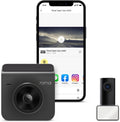 Dash Cam A400, Gray, Front and Rear 2K QHD, 2" LCD, Built in Wifi, Parking Monitor, 145° Wide-Angle FOV, WDR Night Vision, Ios/Android Mobile App